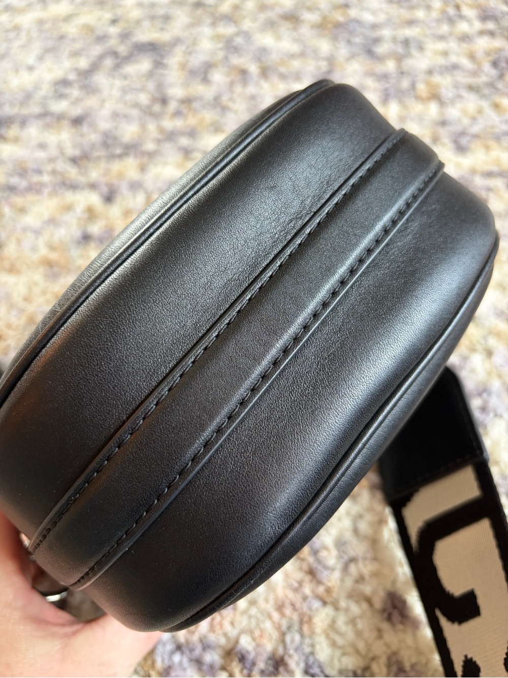 Marc Jacobs Covered J Marc Saddle Bag Black Leather Crossbody - Picture 6 of 13